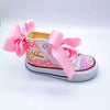 Personalized Pearly Pink High Top Sneakers